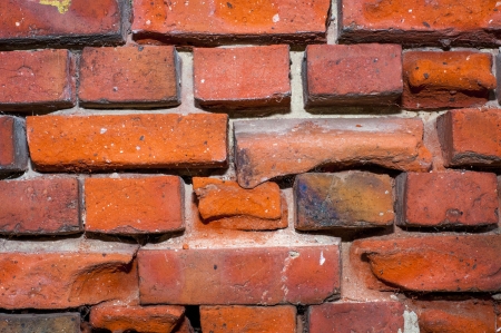 An image of high quality red brick wallの写真素材