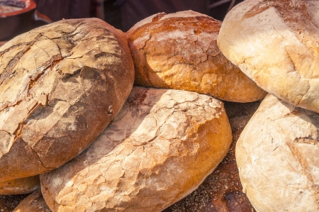 An image of natural homemade breadsの写真素材