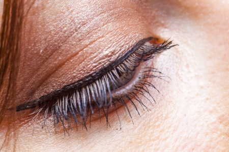 An image of female eye close upの写真素材