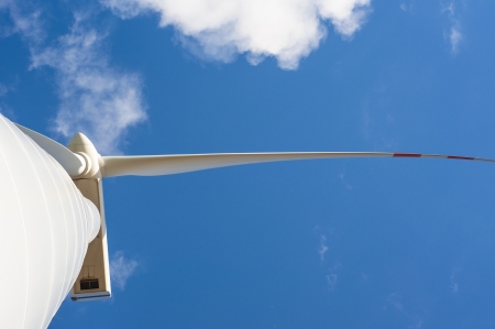 An image of windturbine on sunny dayの写真素材