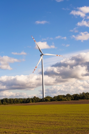 An image of windturbine on sunny dayの写真素材