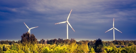 An image of windturbine on sunny day