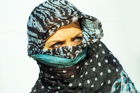 An image of muslim girl wearing hijabの写真素材