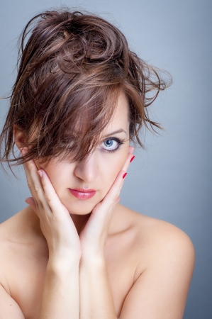 An image of young beautiful womanの写真素材