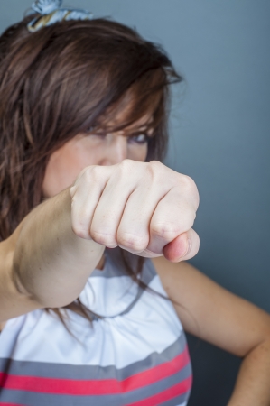 An image of boxing Woman の写真素材