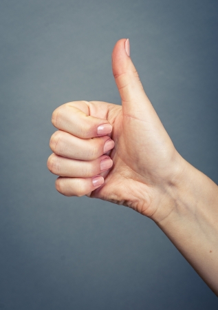 an image of female hand isolatedの写真素材