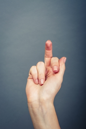 an image of female hand isolatedの写真素材