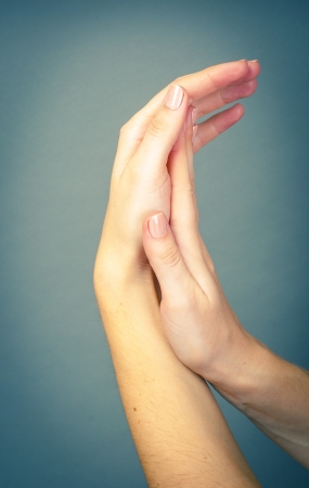 an image of female hand isolatedの写真素材