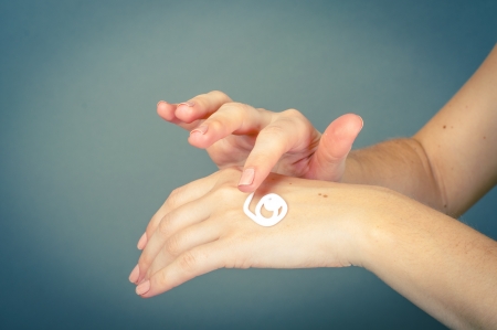 an image of female hand isolatedの写真素材