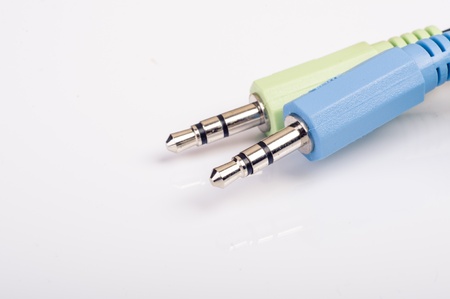 an image of minijack cable on white background