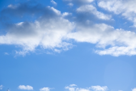 an image of blue sky with cloudsの写真素材