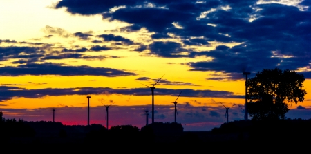 An image of wind farmの写真素材