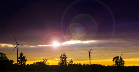 An image of wind farmの写真素材