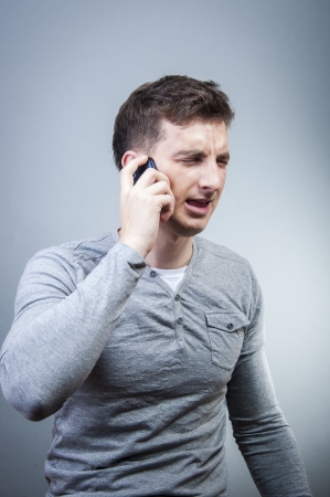 An image of man talking by phone の写真素材