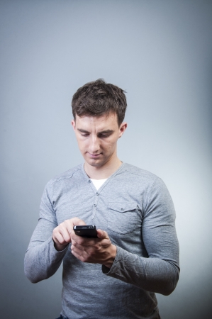 An image of man talking by phone の写真素材