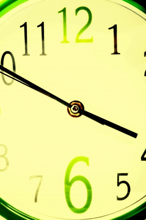 An image of green watch on white backgroundの写真素材