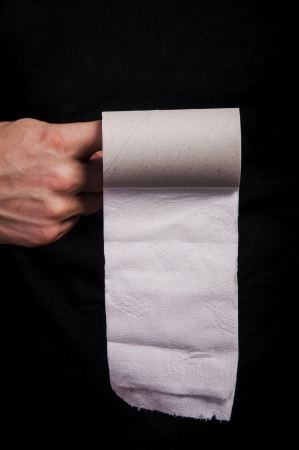 An image of empty toilet paper rollの写真素材