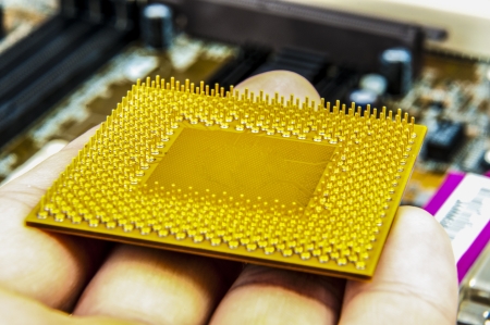 An image of central processing unit. CPUの写真素材