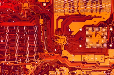 An image of macro shoots of motherboardの写真素材