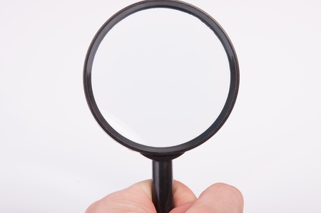 An image of magnify glass isolatedの写真素材
