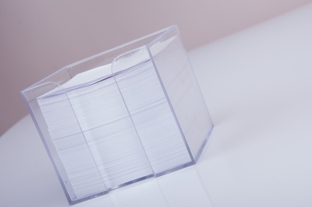 An image of white stick note isolated の写真素材