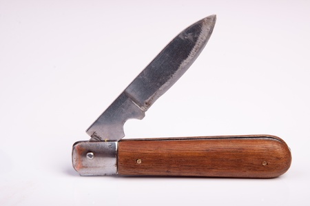 An image of jack-knife isolated on whiteの写真素材