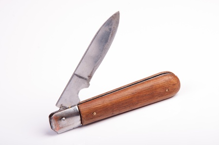 An image of jack-knife isolated on whiteの写真素材