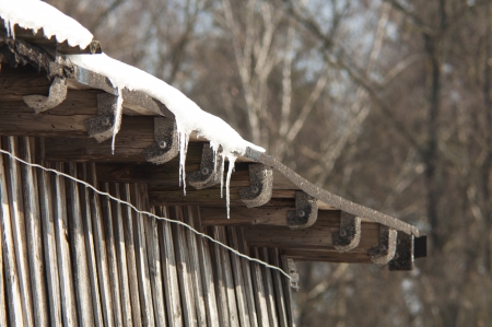 An image of old barn buildingの写真素材