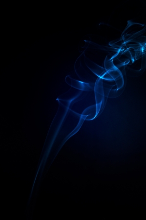 An image of smoke on black backgroundの写真素材