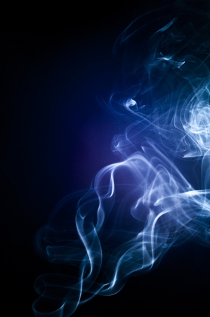 An image of smoke on black backgroundの写真素材