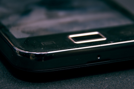 An image of modern smartphone detailの写真素材