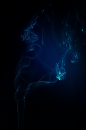 An image of smoke on black backgroundの写真素材
