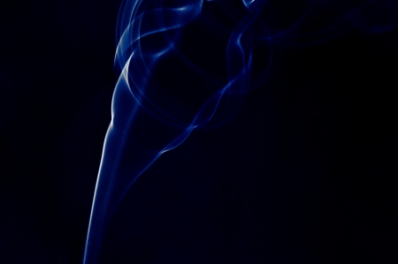 An image of smoke on black backgroundの写真素材