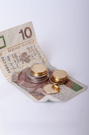 An image of polish currency zlotyの写真素材