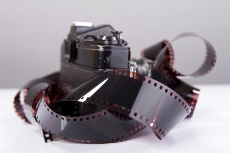 An image of analog camera filmの写真素材