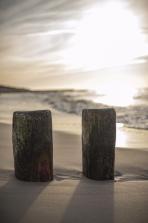 An image of sunset over Baltic Seaの写真素材