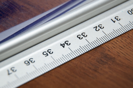 An image of ruler close up