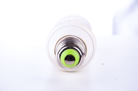 An image of energy-saving lightbulb close up