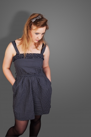 An image of beauty fashion studio portraitの写真素材