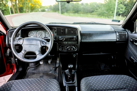 an image of interior of the carの写真素材