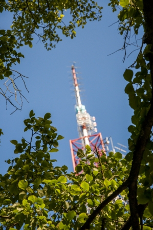 an image of tower transmittersの写真素材
