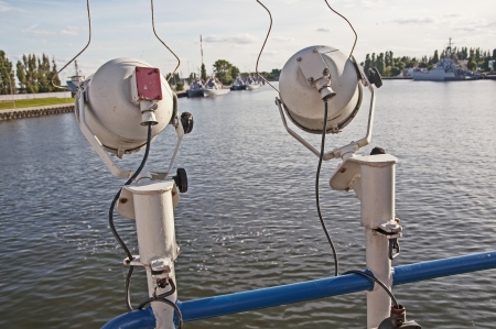 an image of pods on the shipの写真素材