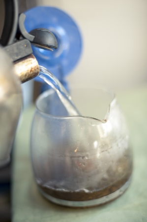 an image of brew tea in the potの写真素材