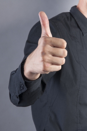 an image of businessman thumbs upの写真素材
