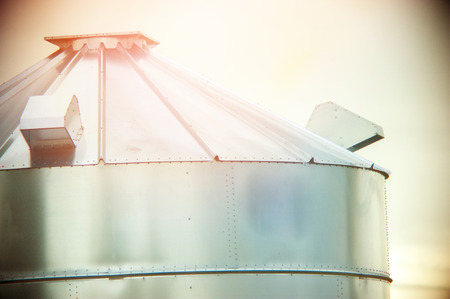 An image of silo for cornの写真素材