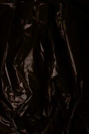 Crumpled plastic film texture . High resolutionの写真素材