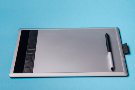 Graphic tablet with pen for illustrators and designers