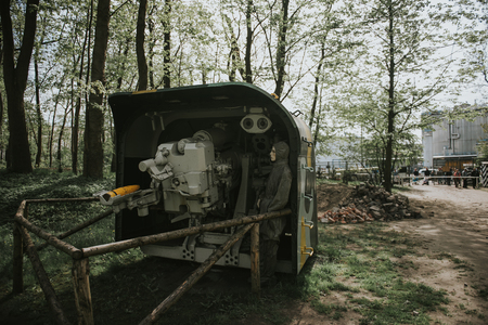 Military museum from World War 2 in Swinoujscie, Poland.のeditorial素材