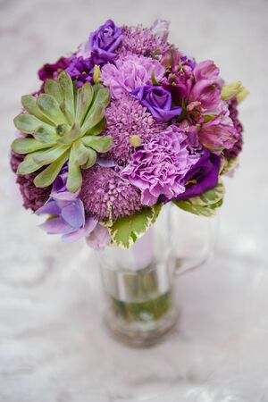 bouquet in the hands of the bride.の写真素材
