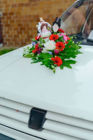 bouquet in the hands of the bride.の写真素材